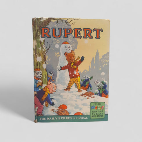 Rupert The Daily Express Annual 1962 (Snowman Cover) by Alfred Bestall